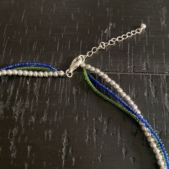 Heart Glass Crystal Seed Bead Enamel Stone Colorful Necklace‌‌‌‌ - Picture 6 of 13